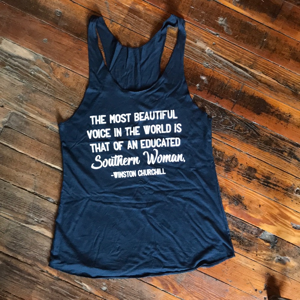 Southern Woman Imprinted Bamboo Tank Top